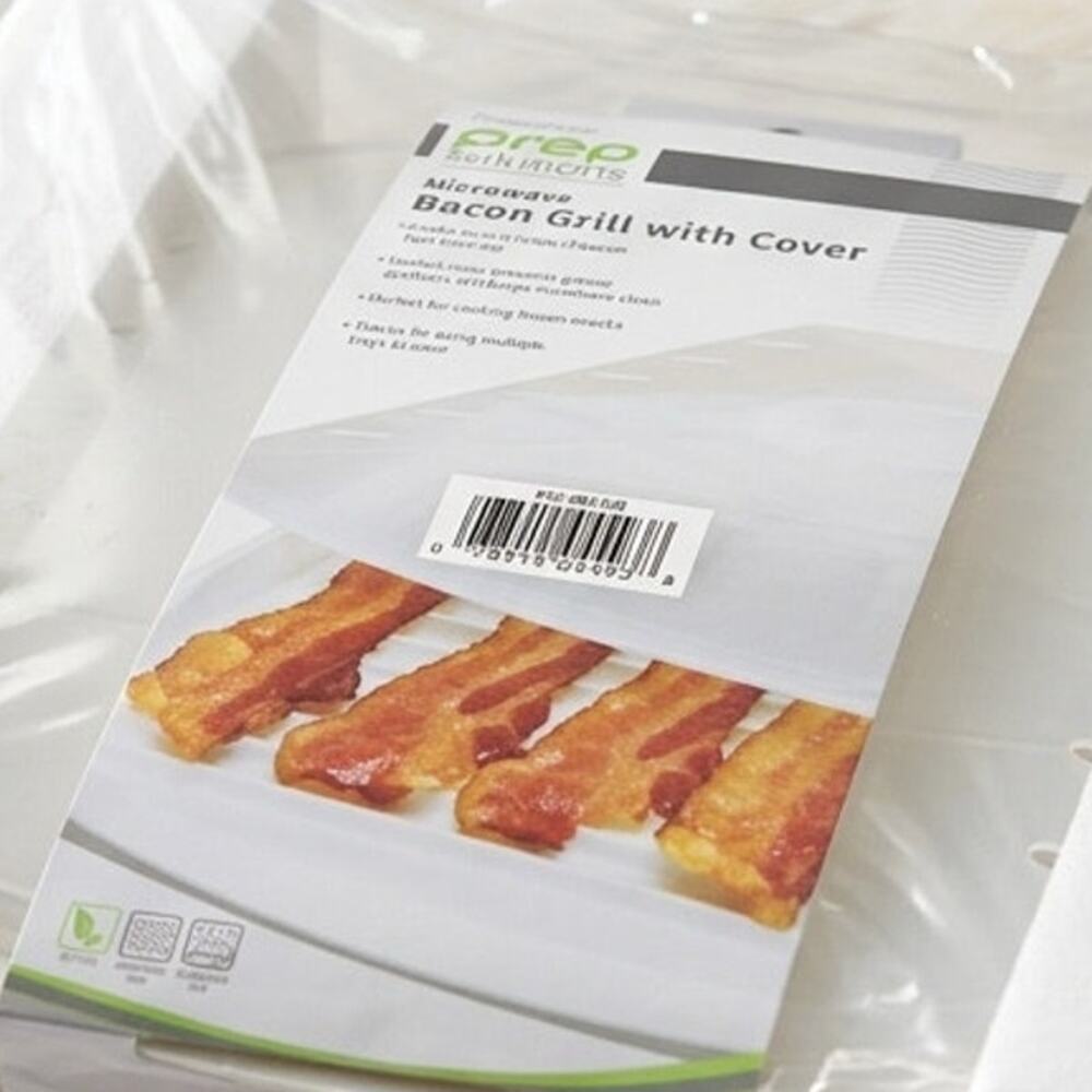 Prep Solutions by Progressive Microwave Bacon Grill with Cover